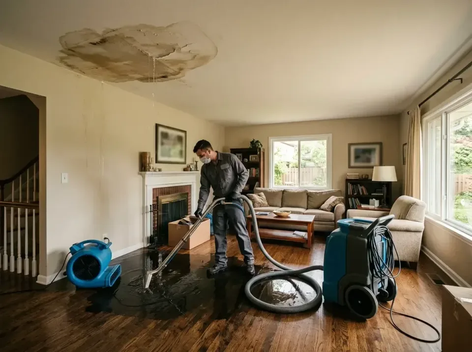 attic-pipe-burst-ceiling-drip-008 — frequently asked questions, Water Damage Restoration & Carpet Care in Raymond, WI